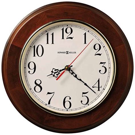 This hardwood wall <b>clock</b> has a battery-powered quartz movement which requires 4 "AA" batteries. . The clock depot